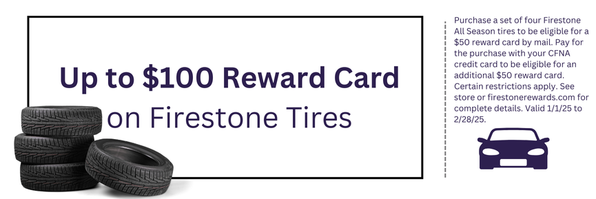 Get A Reward When You Buy Firestone Tires