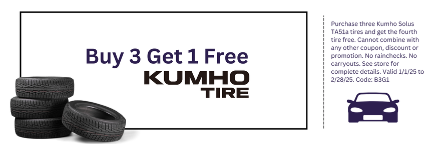 Save on Your Next Set of Kumho Tires