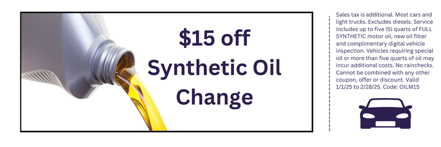 Awesome Savings on Your Next Synthetic Oil Change